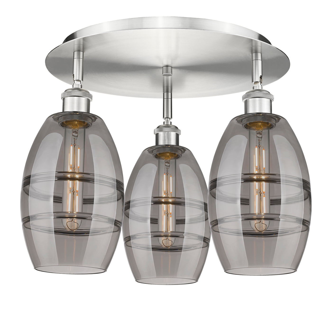 Ballston Semi-Flush Mount Satin Nickel