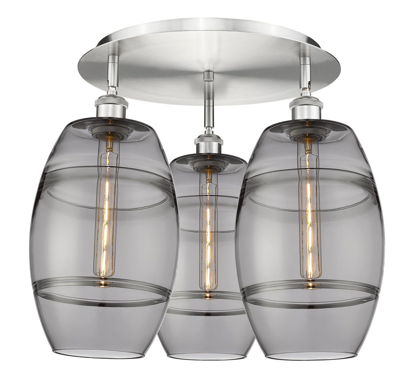 Ballston Semi-Flush Mount Satin Nickel