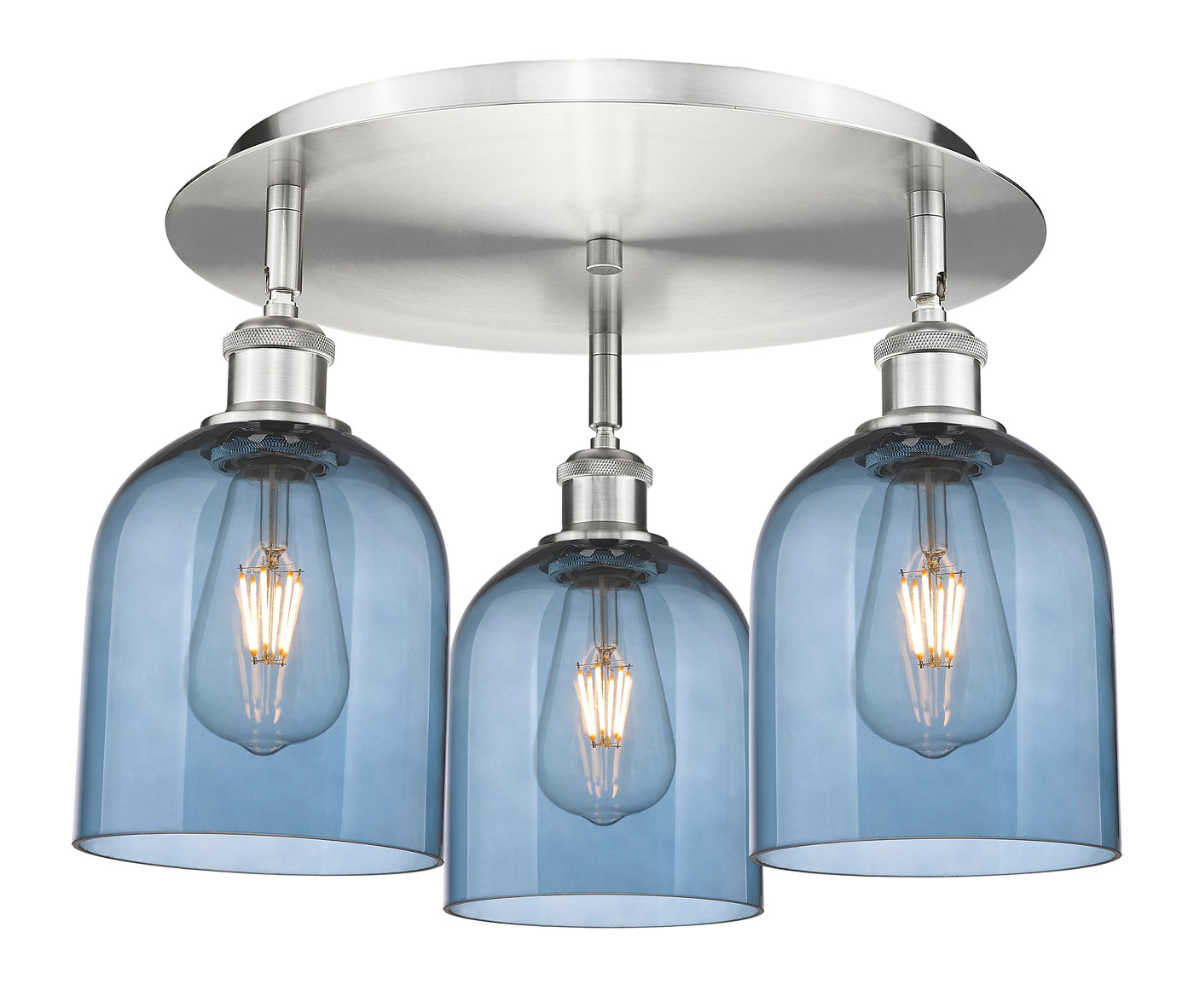 Ballston Semi-Flush Mount Satin Nickel