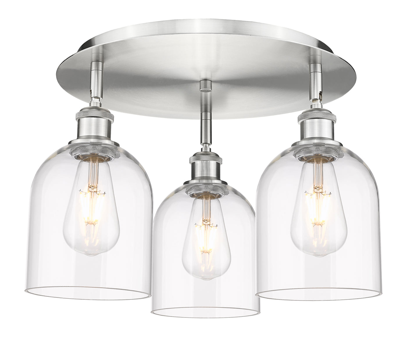 Ballston Semi-Flush Mount Satin Nickel