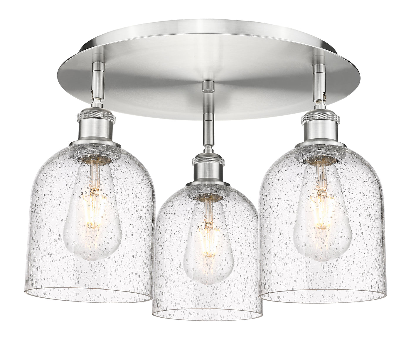 Ballston Semi-Flush Mount Satin Nickel