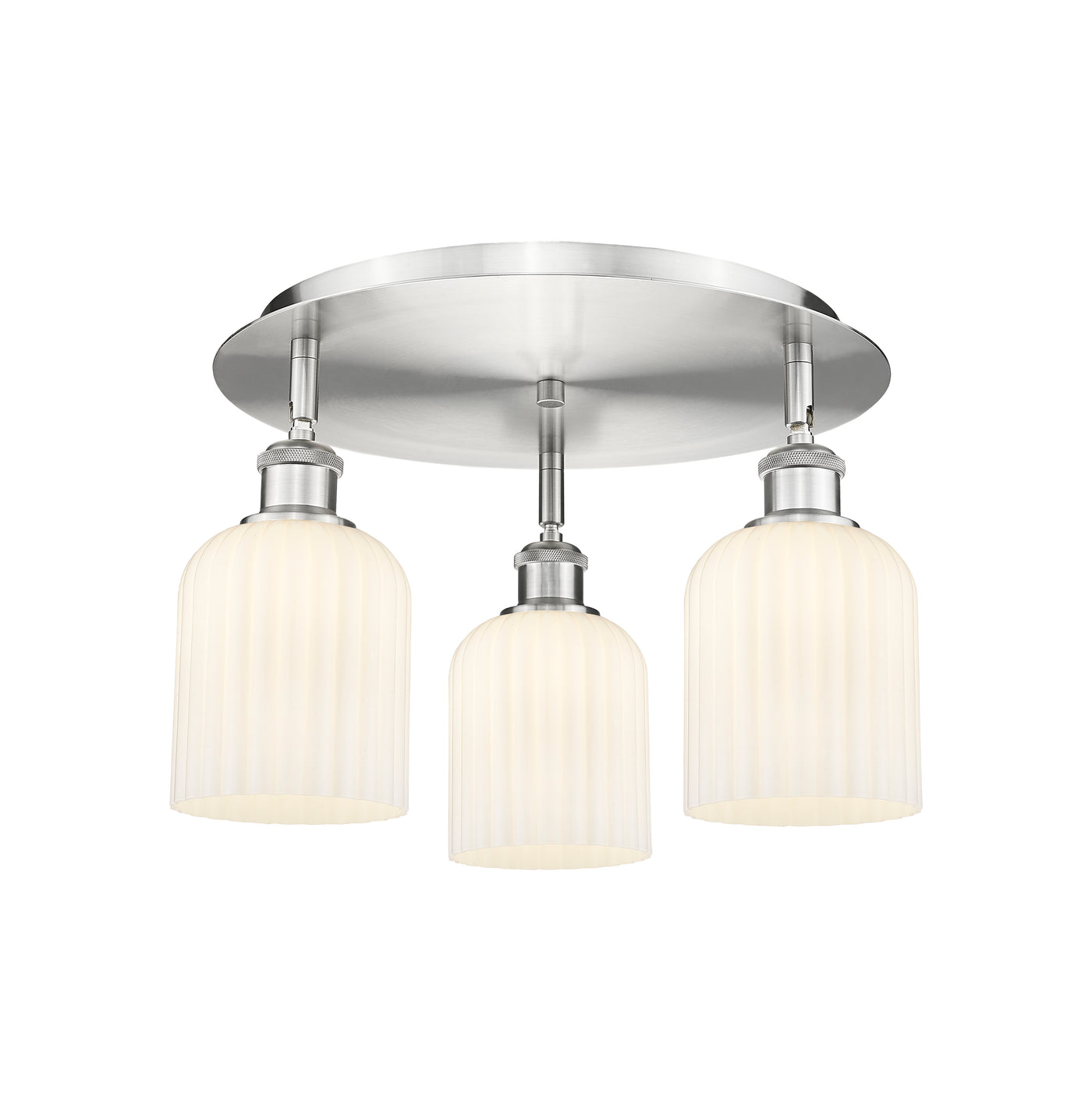 Ballston Semi-Flush Mount Satin Nickel