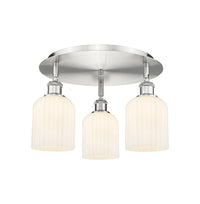 Ballston Semi-Flush Mount Satin Nickel