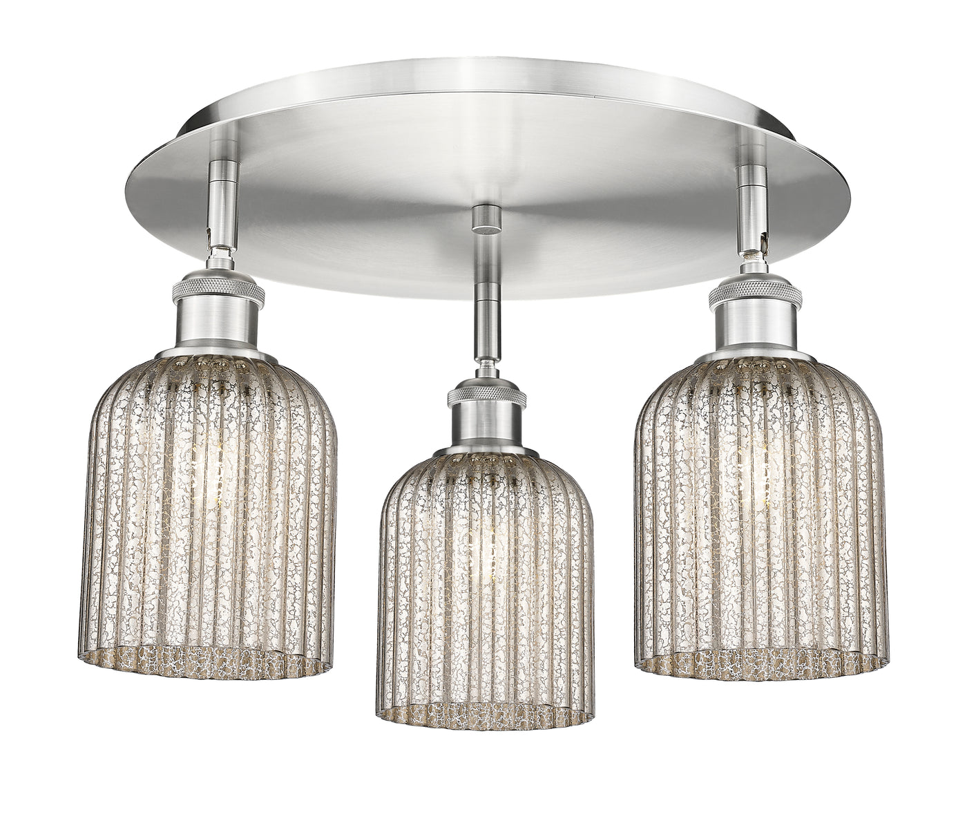 Ballston Semi-Flush Mount Satin Nickel