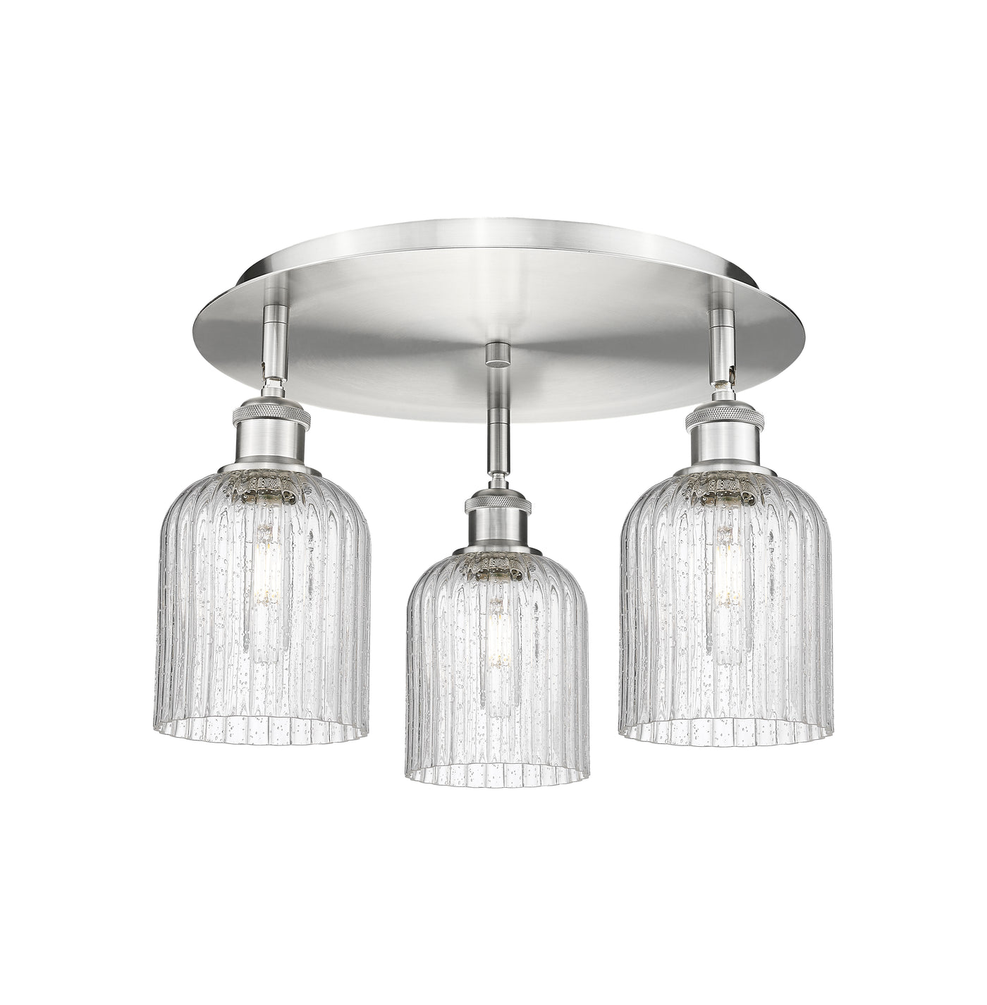 Ballston Semi-Flush Mount Satin Nickel