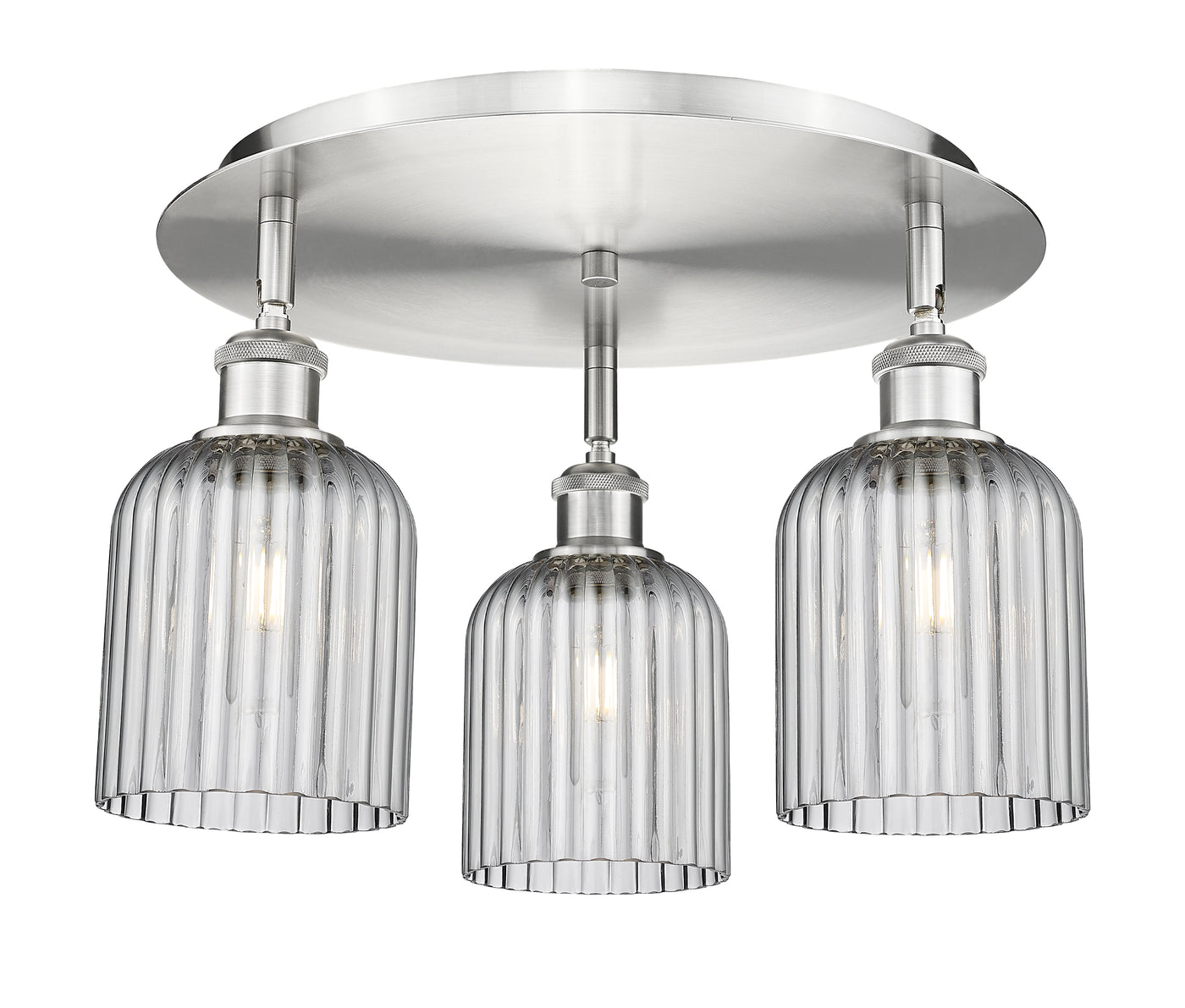 Ballston Semi-Flush Mount Satin Nickel