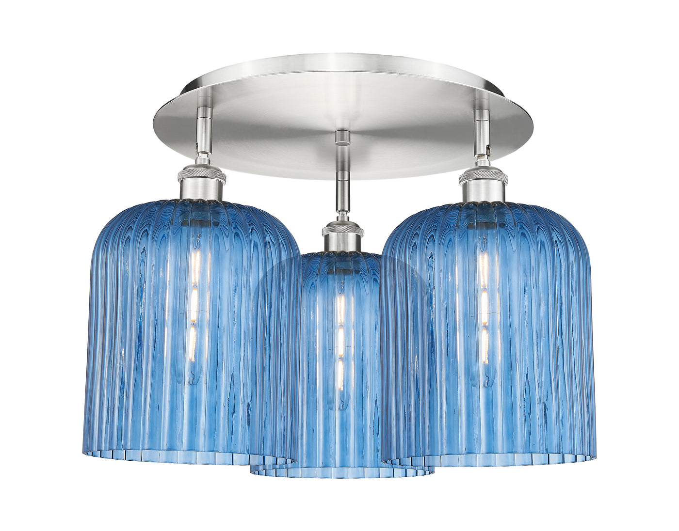 Ballston Semi-Flush Mount Satin Nickel