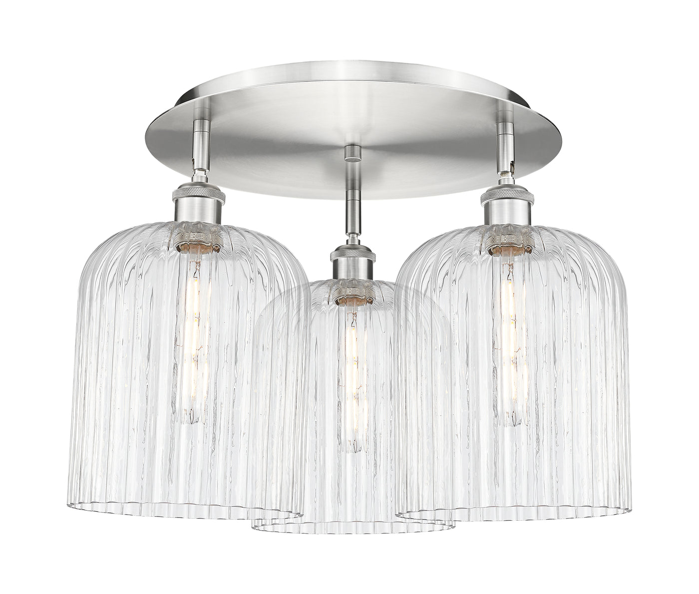 Ballston Semi-Flush Mount Satin Nickel