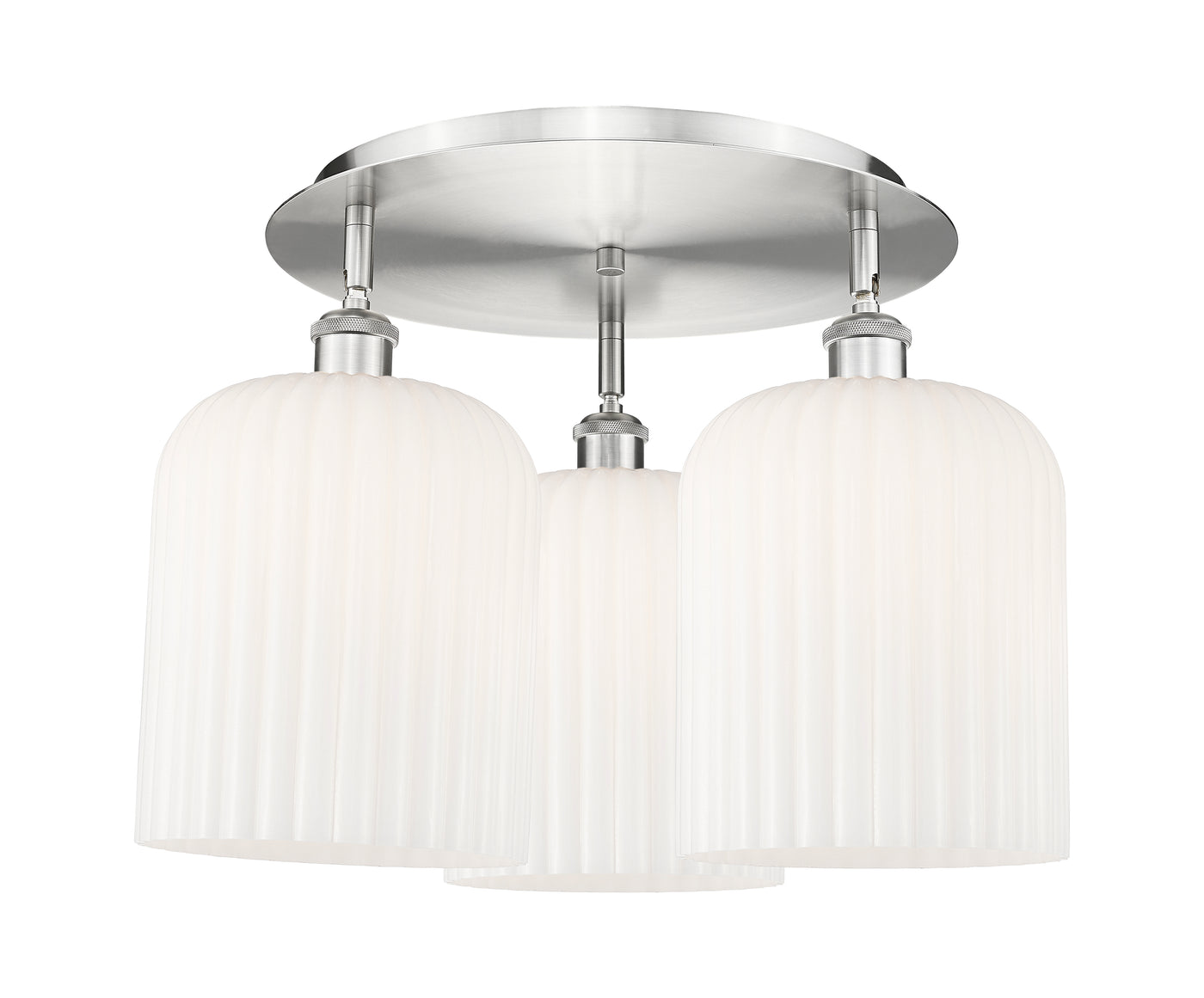 Ballston Semi-Flush Mount Satin Nickel