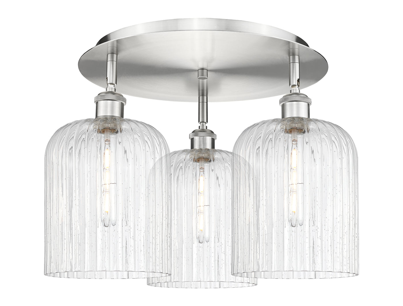 Ballston Semi-Flush Mount Satin Nickel