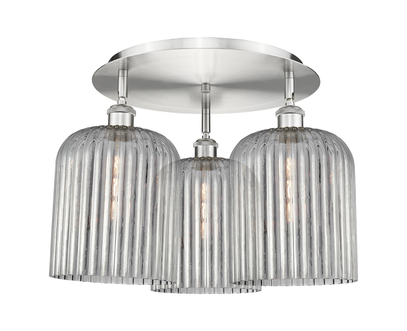 Ballston Semi-Flush Mount Satin Nickel