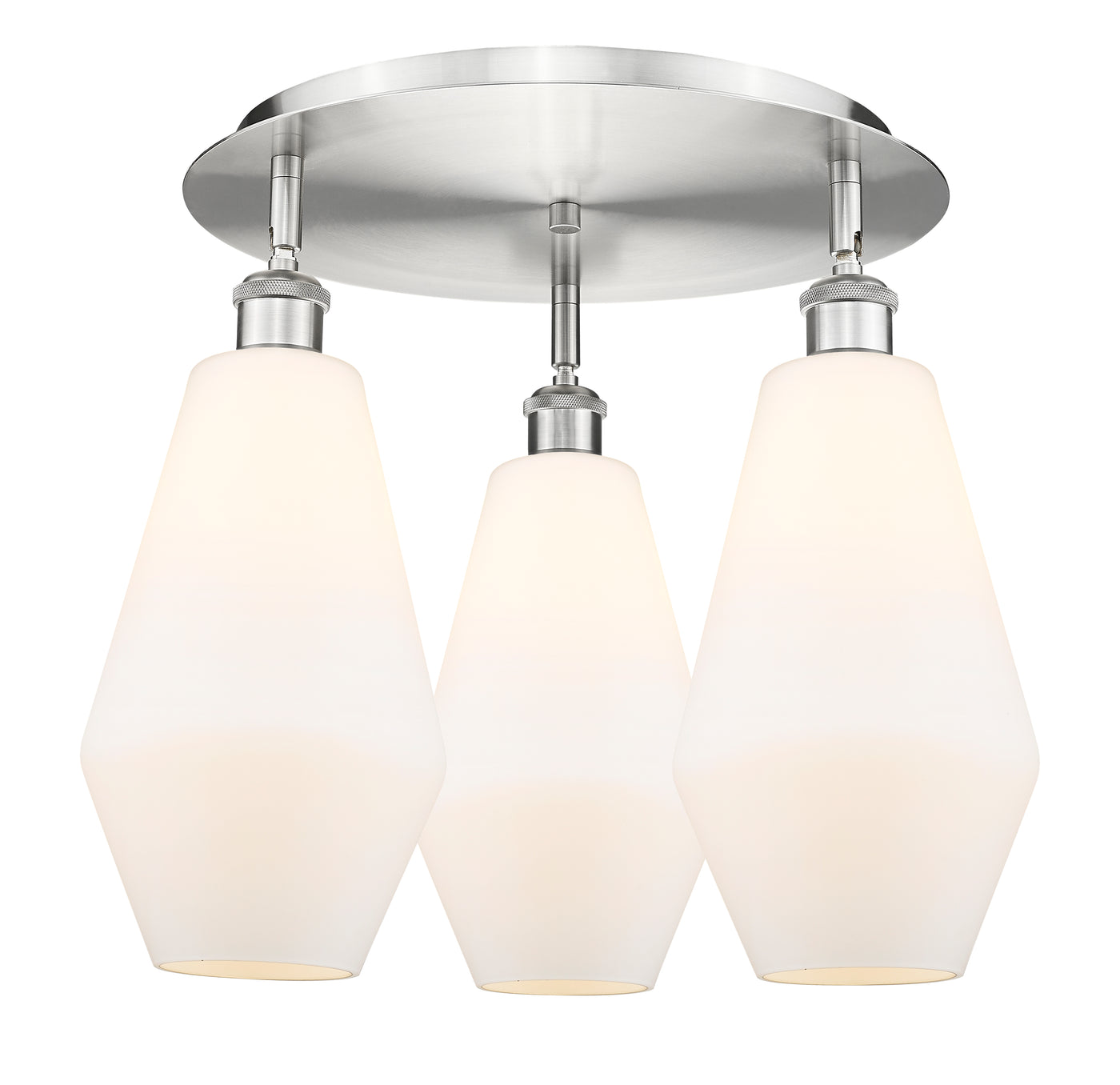 Ballston Semi-Flush Mount Satin Nickel