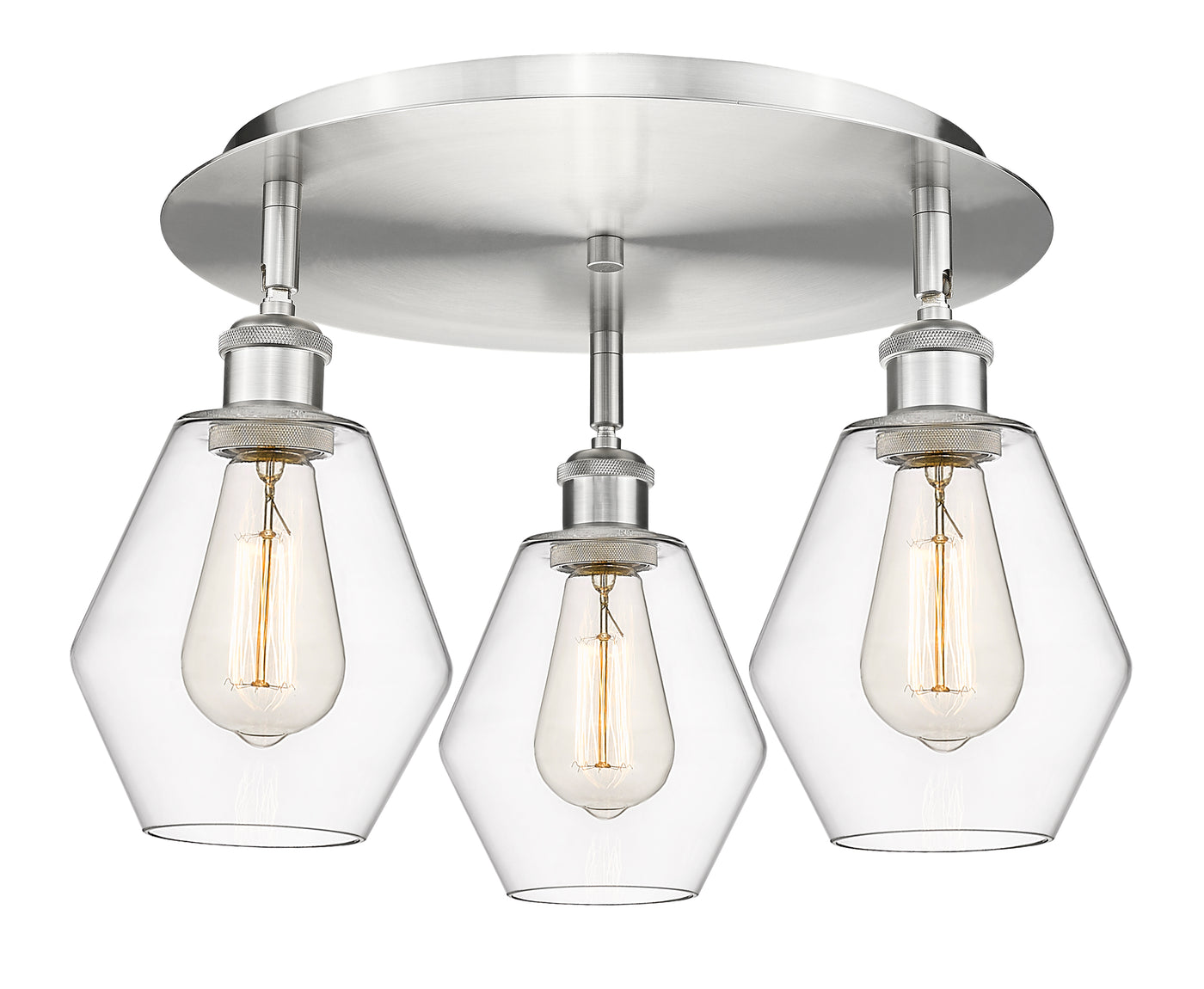 Ballston Semi-Flush Mount Satin Nickel