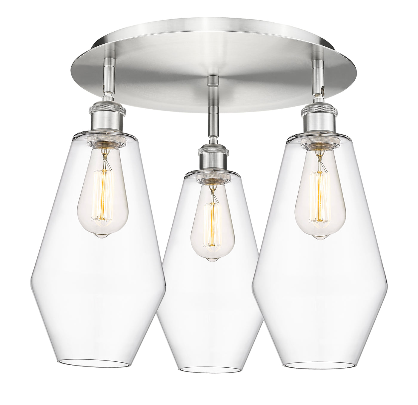 Ballston Semi-Flush Mount Satin Nickel