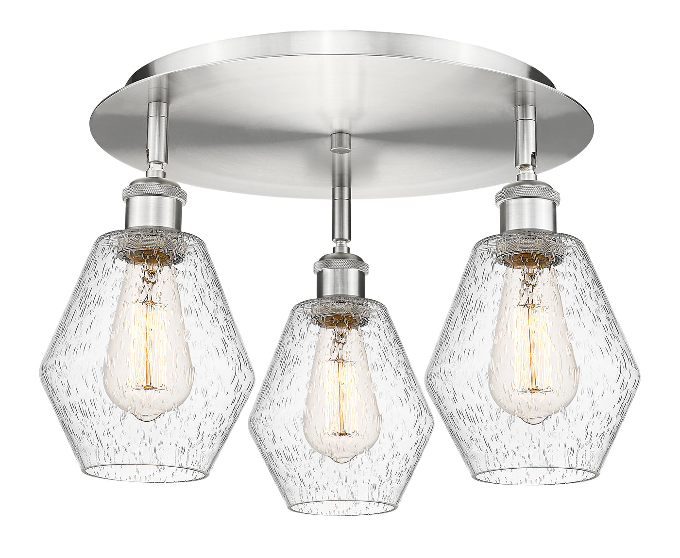 Ballston Semi-Flush Mount Satin Nickel