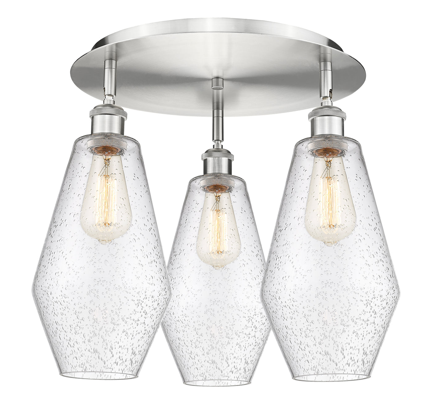 Ballston Semi-Flush Mount Satin Nickel