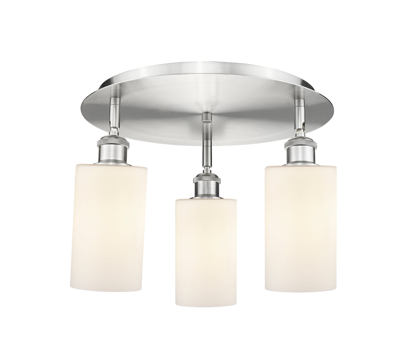 Ballston Semi-Flush Satin Nickel Brass