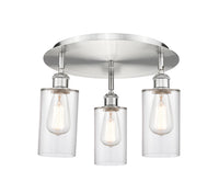 Ballston Semi-Flush Satin Nickel Brass