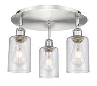 Ballston Semi-Flush Satin Nickel Brass