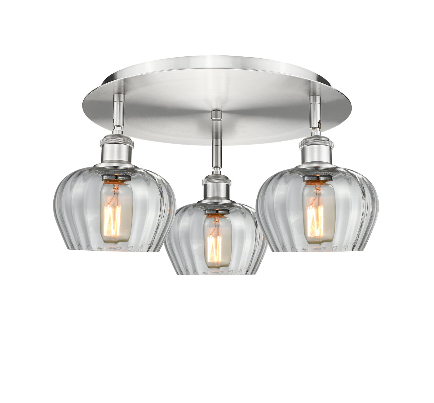 Ballston Semi-Flush Mount Satin Nickel