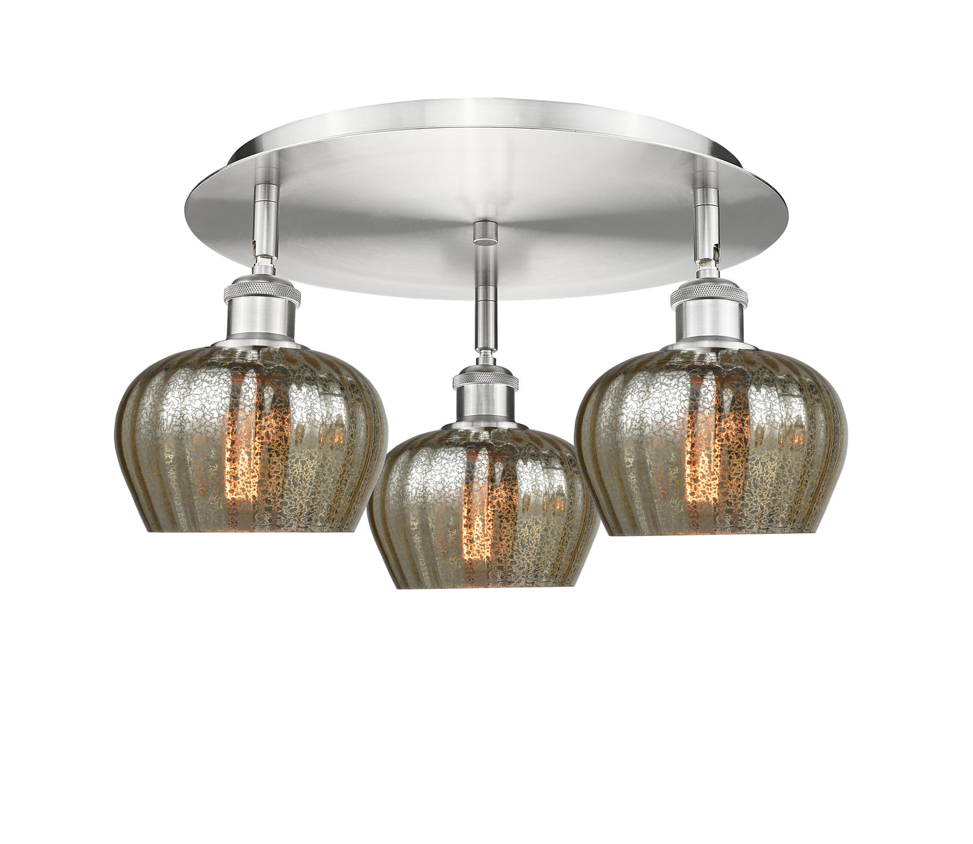 Ballston Semi-Flush Mount Satin Nickel