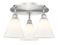 Ballston Semi-Flush Mount Satin Nickel Finish