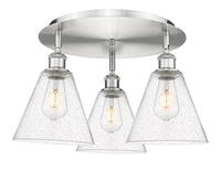 Ballston Semi-Flush Mount Satin Nickel Finish