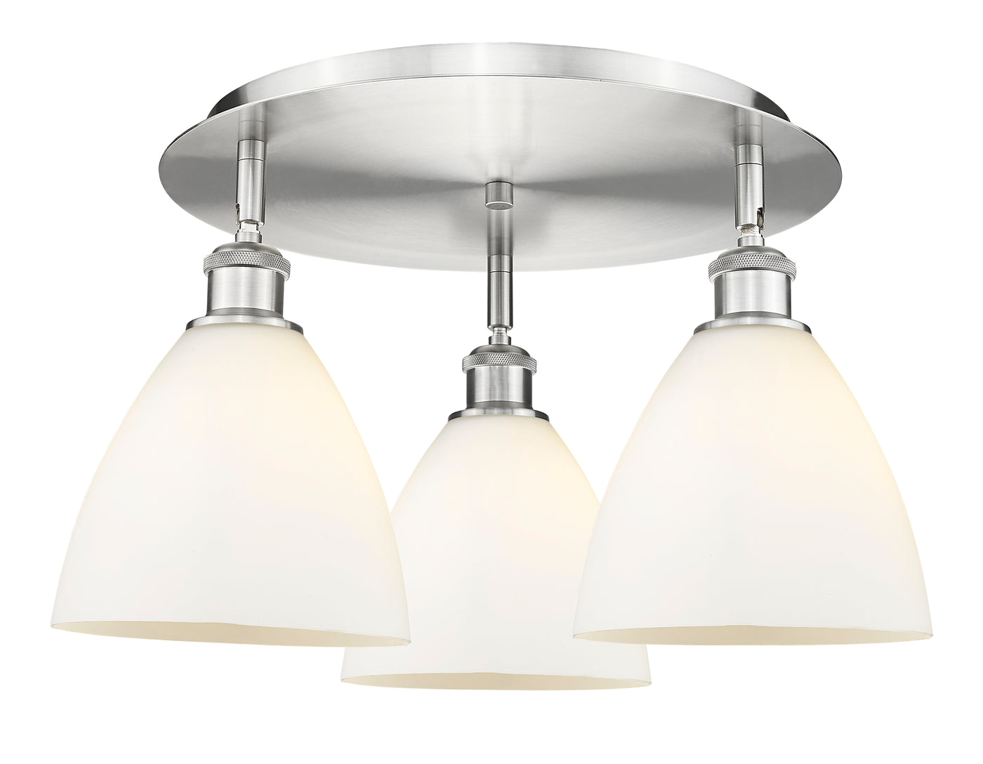 Ballston Semi-Flush Mount Satin Nickel