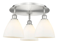 Ballston Semi-Flush Mount Satin Nickel