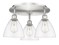 Ballston Semi-Flush Mount Satin Nickel