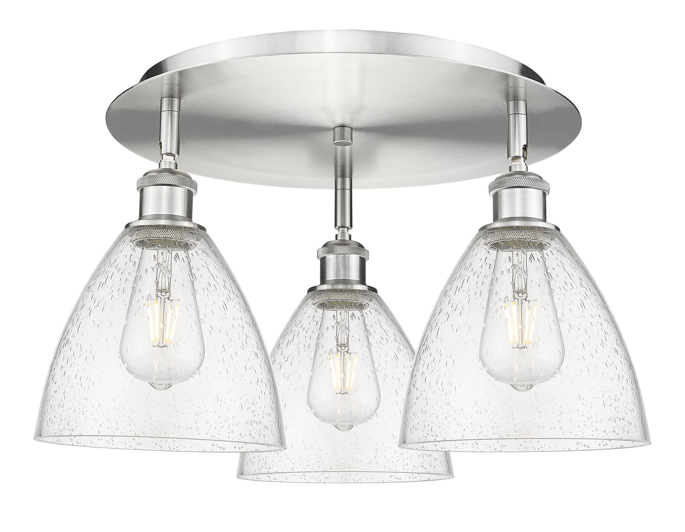 Ballston Semi-Flush Mount Satin Nickel