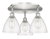 Ballston Semi-Flush Mount Satin Nickel