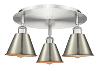 Ballston Semi-Flush Mount Satin Nickel