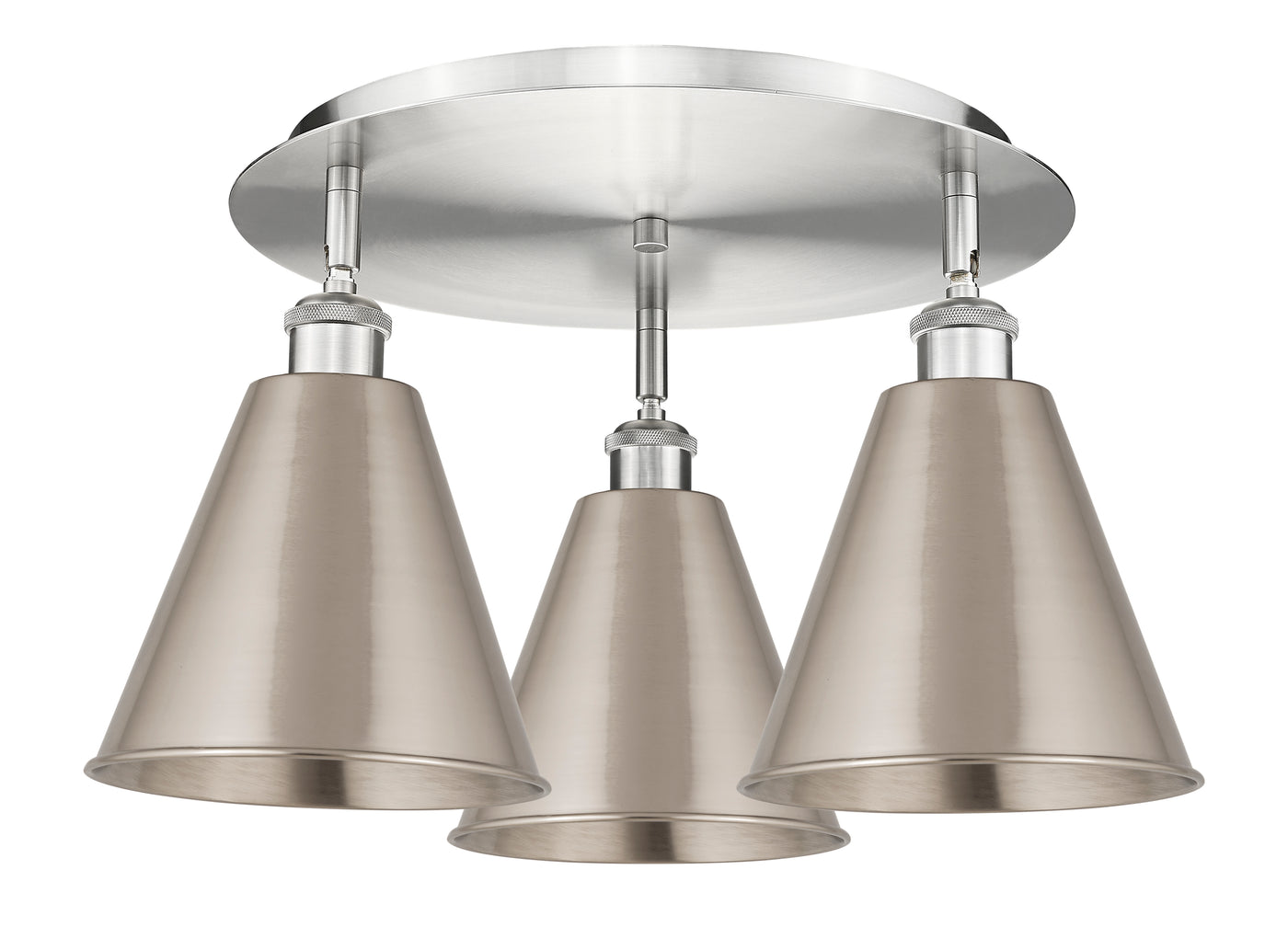 Ballston Semi-Flush Mount Satin Nickel