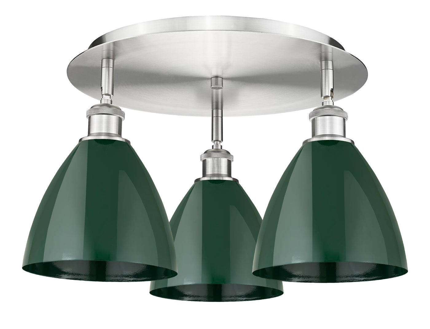 Ballston Semi-Flush Mount Satin Nickel
