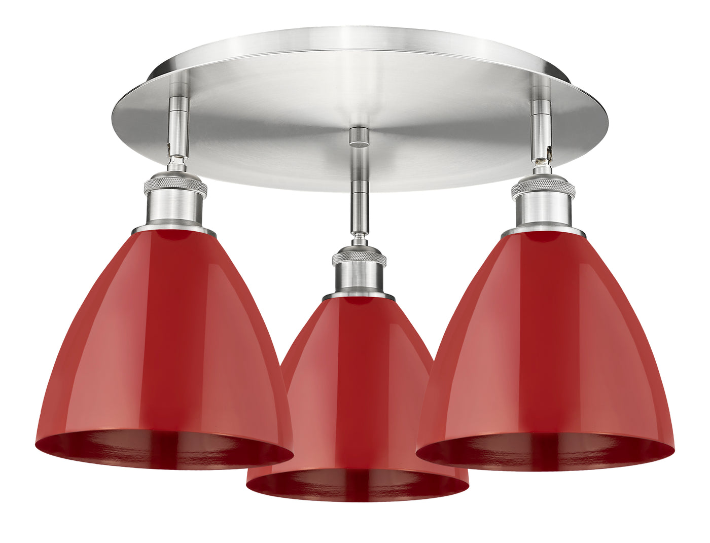 Ballston Semi-Flush Mount Satin Nickel