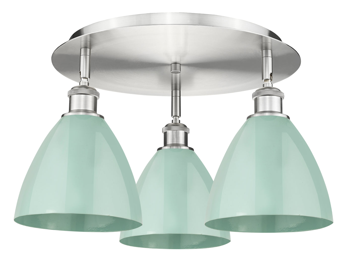 Ballston Semi-Flush Mount Satin Nickel