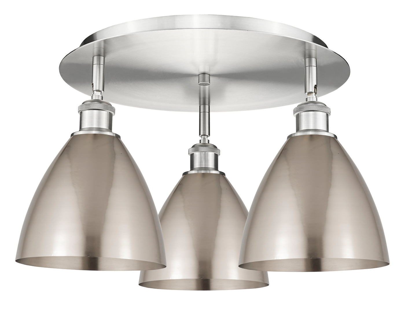 Ballston Semi-Flush Mount Satin Nickel