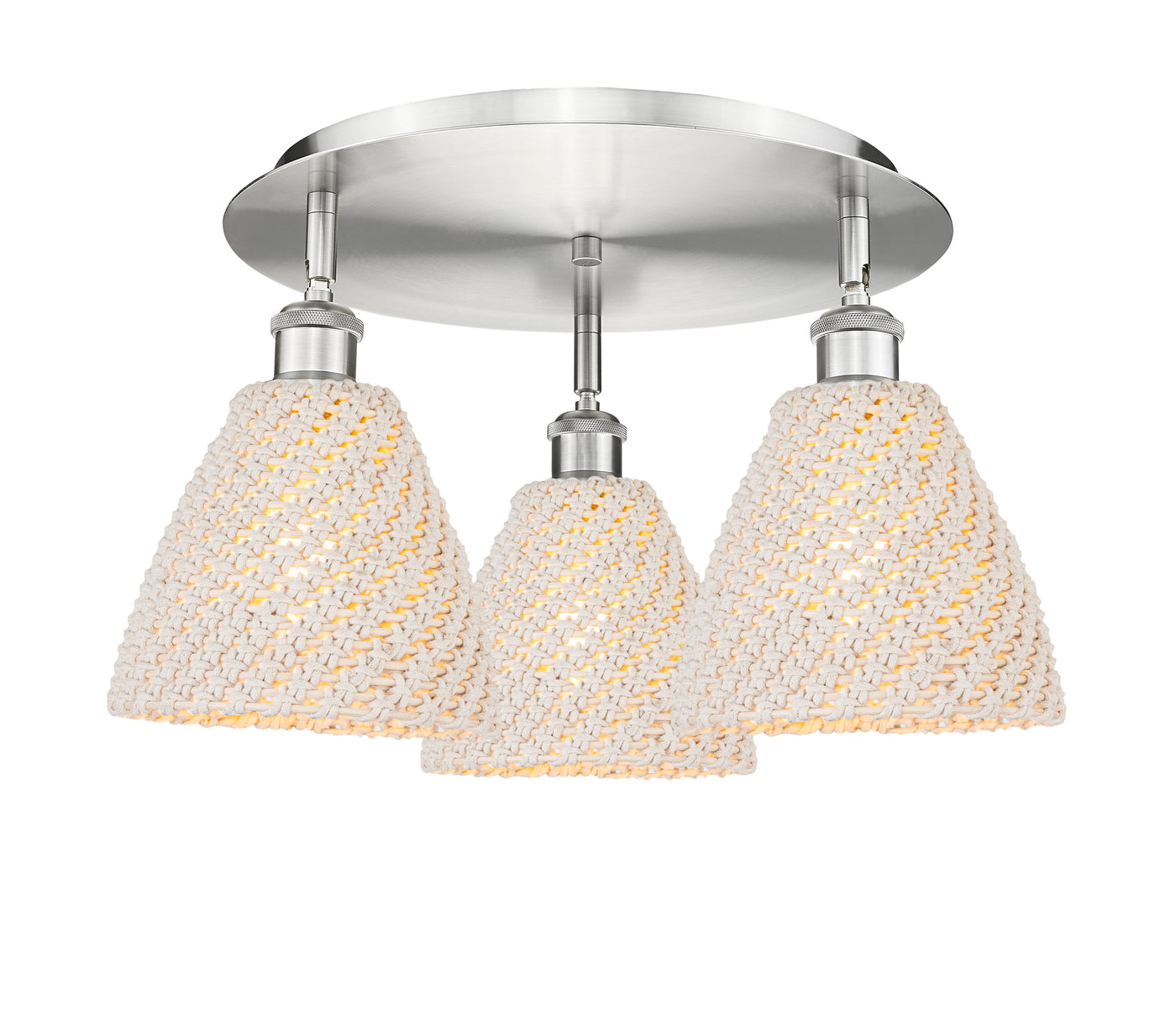 Ballston Semi-Flush Mount Satin Nickel
