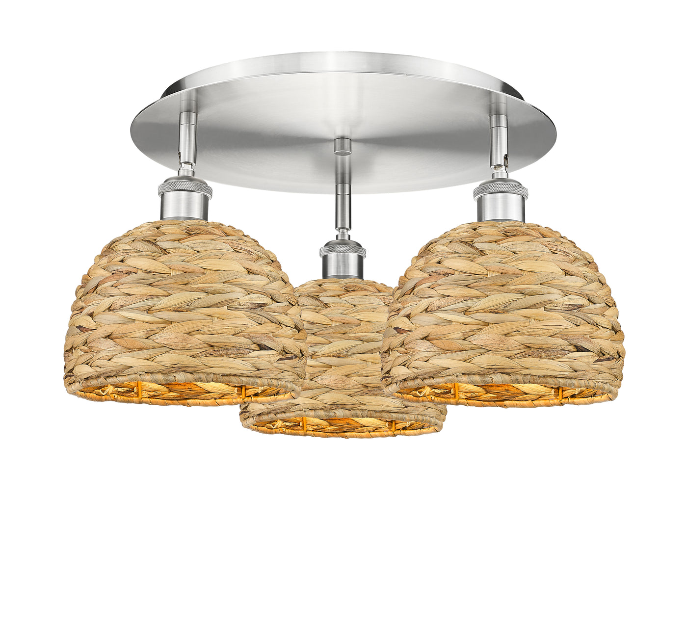Ballston Semi-Flush Mount Satin Nickel