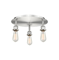 Ballston Semi-Flush Mount Satin Nickel