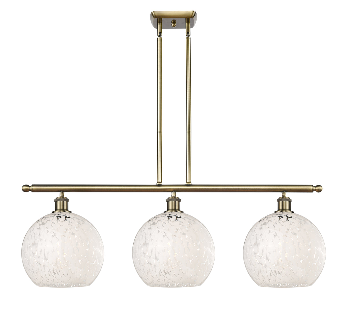 37-Inch 3-Light Stem-Hung Island Light 12.25-Inch High Sloped-Ceiling Compatible