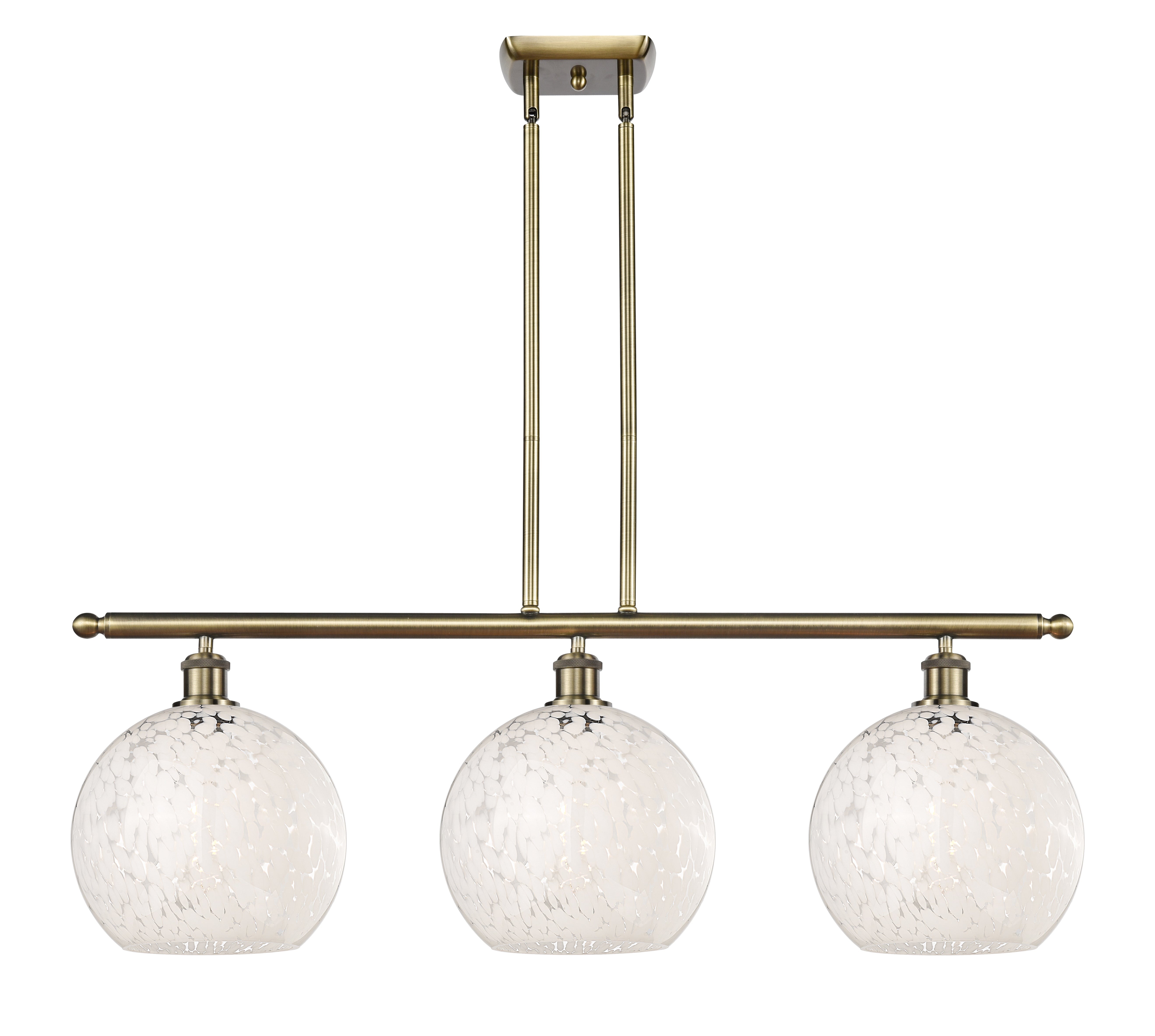 Ballston Island Light Cast Brass Finish