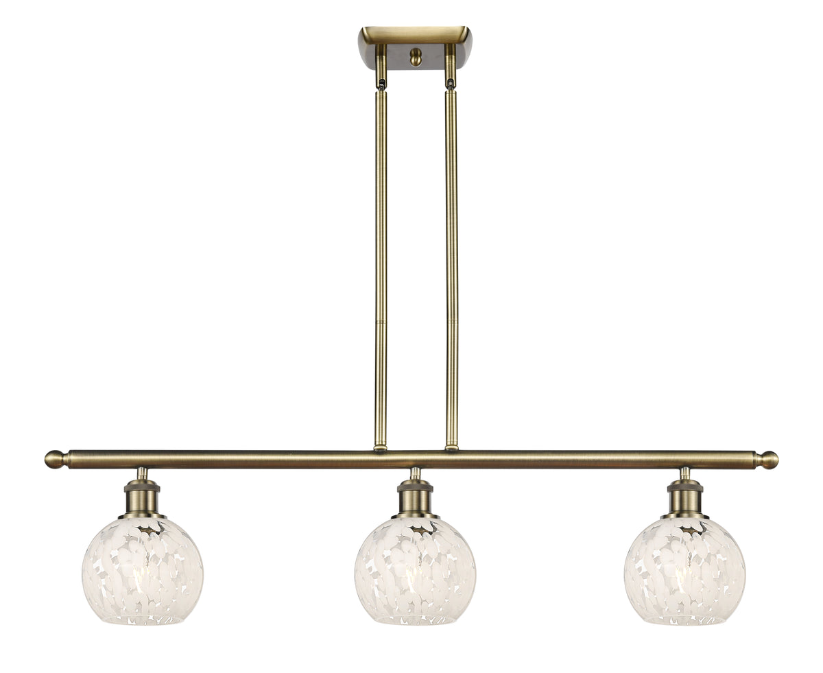 36-Inch 3-Light Stem-Hung Island Light 8.5-Inch High Sloped-Ceiling Compatible