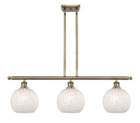 36-Inch 3-Light Stem-Hung Island Light 10.5-Inch High Sloped-Ceiling Compatible