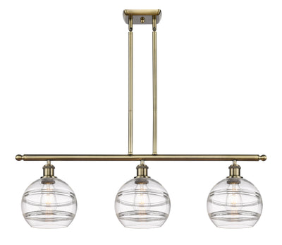 Ballston Island Light Cast Brass Steel Glass