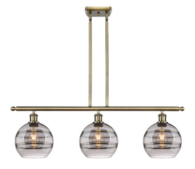Ballston Island Light Cast Brass Steel Glass