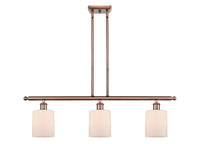 Cobbleskill 36-Inch 3-Light Stem-Hung Island Light 9.5-Inch High Dimmable