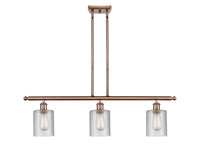 Cobbleskill 36-Inch 3-Light Stem-Hung Island Light 9.5-Inch High Dimmable