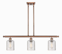 Cobbleskill 36-Inch 3-Light Stem-Hung Island Light 9.5-Inch High